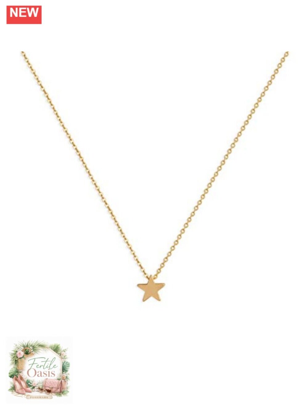 14K Gold Plated Circle Pendant Necklace Dainty Charm Jewelry Gift